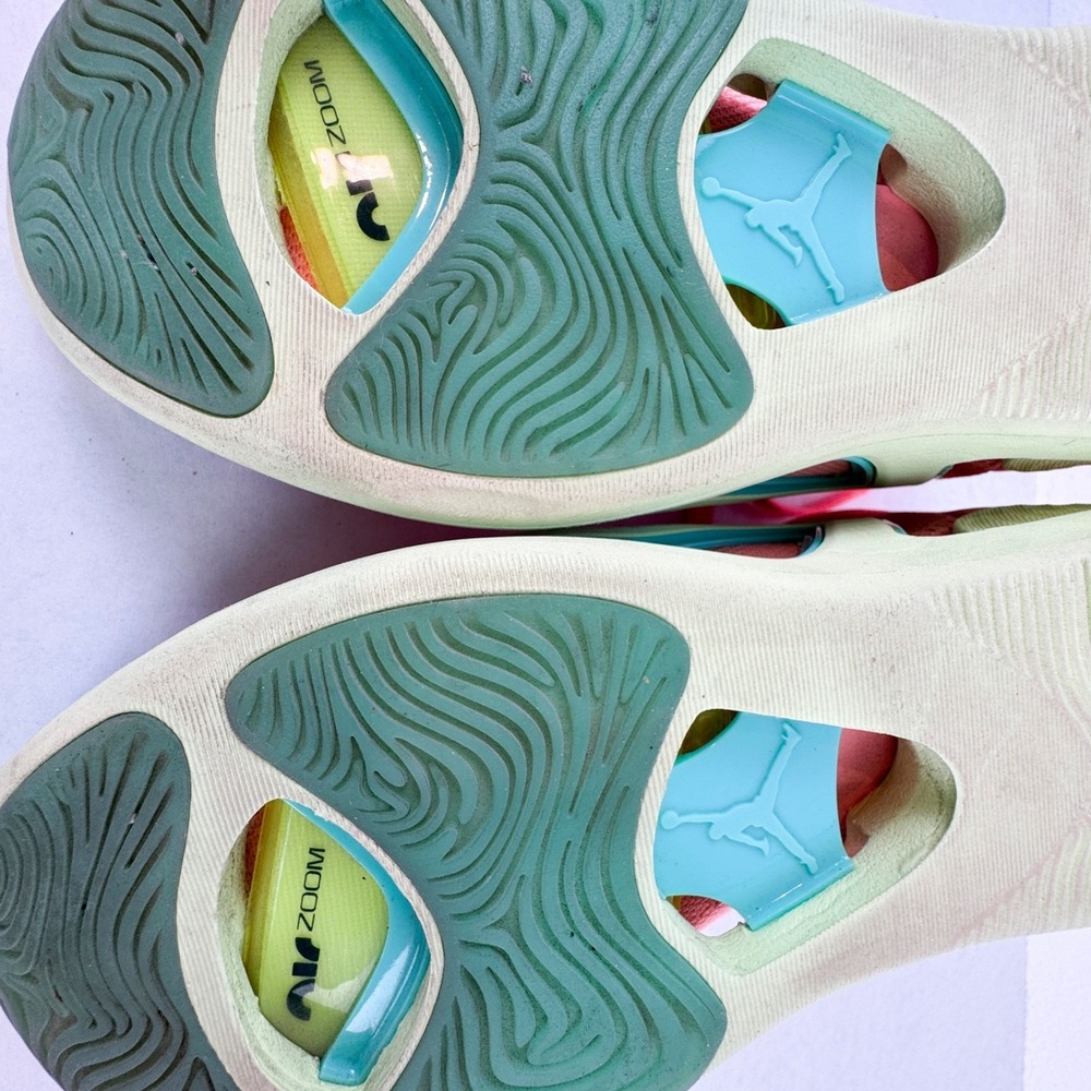 Jordan Tatum 1 Pink Lemonade Basketball Shoes Pink Tint Aurora Green DX5571-600 - Picture 12 of 12